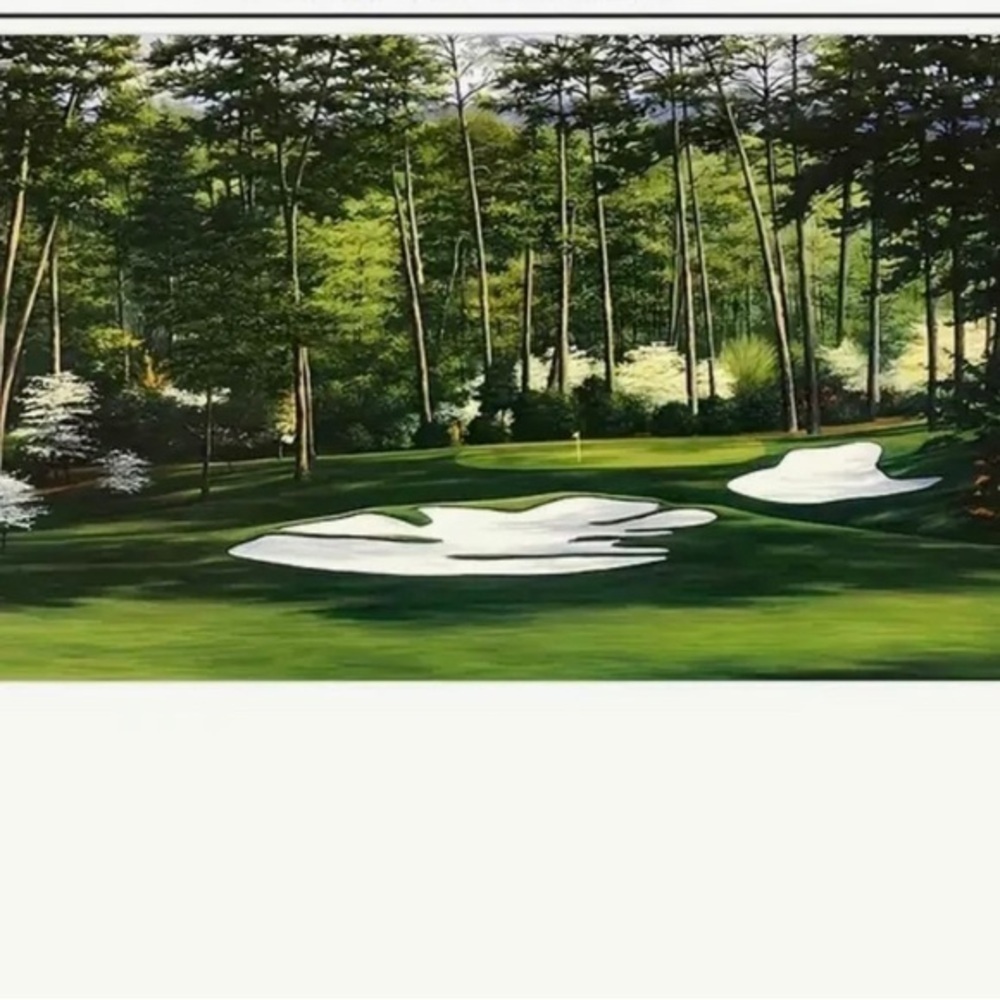- Augusta National 13th hole canvas print. Unframed. 16 x 32 inches